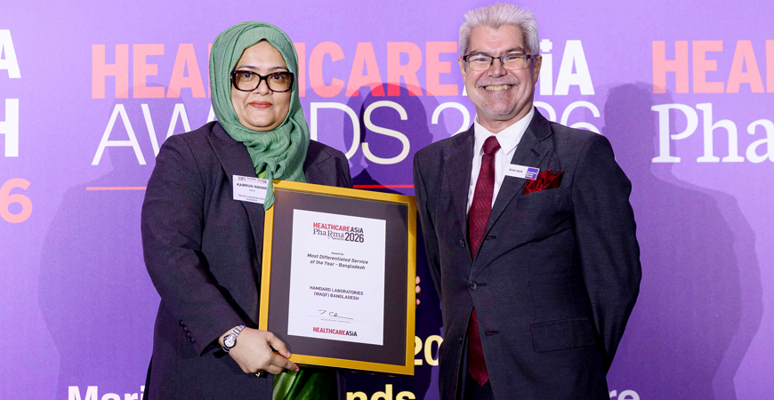 Hamdard Laboratories (Waqf) Bangladesh wins at Healthcare Asia Pharma Awards 2026